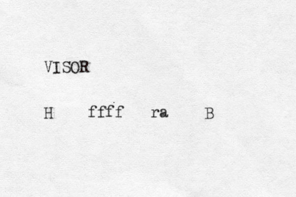 VISOR H ffff ra B 