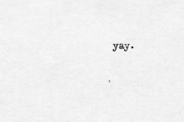yay.