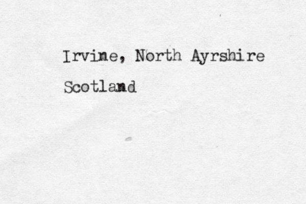 Irvine, North Ayrshire Scotland 
