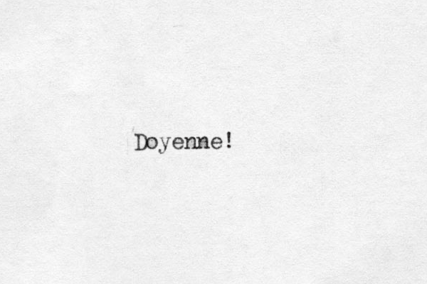 Doyenne!