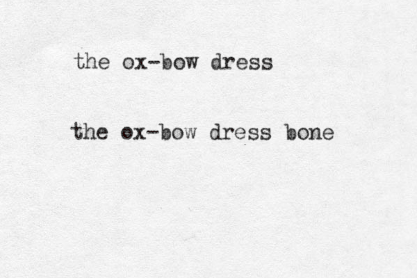 the ox-bow dress the ox-bow dress bone