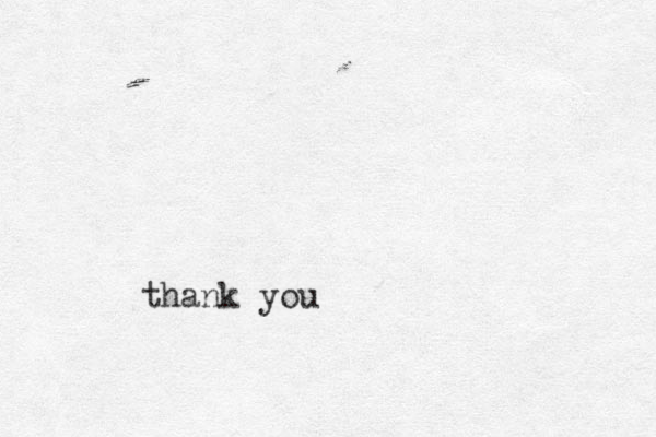 thank you