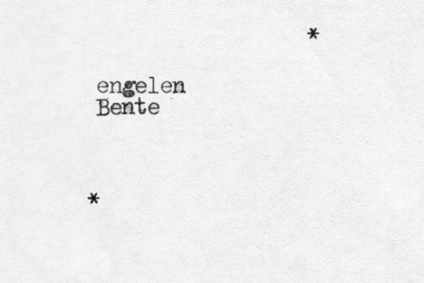 engelen Bente * * 