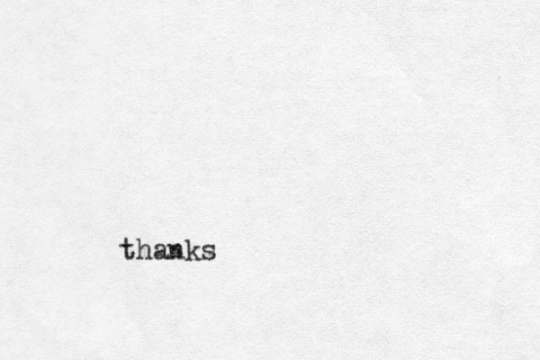 thanks