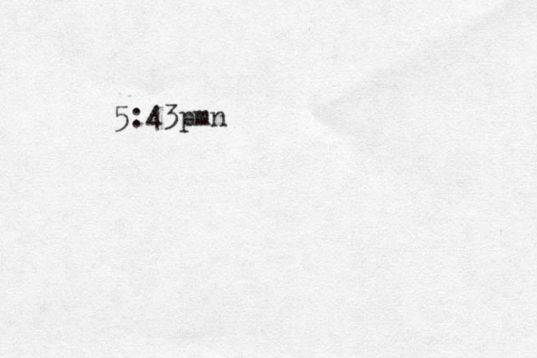 5:43pmno