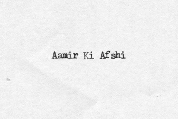 Aamir Ki Afshi