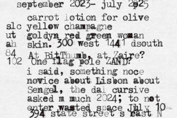 carrot lotion for olive yellow champagne goldyn red green woman skin. i said, something noce novice about Lisbon about Sengel, the dal cursive asked m much 2024; to not enter wasted space Jl u uly 10 At BitThumb, at Zaire? 394 state street s rast e N slc ut ah 84 102 september 2023- july 2925 p o One flag pole ZAND? 300 west 1441 dsouth 