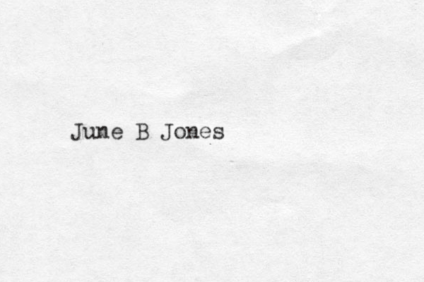 June B Jones