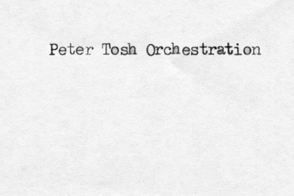 Peter Tosh Orchestration 