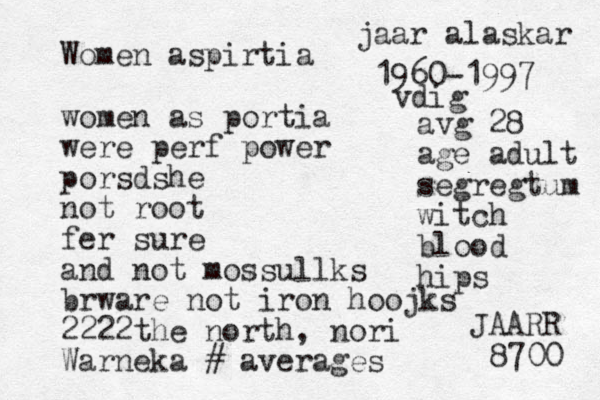 Women aspirtia women as portia were perf power porsdshe not root fer sure and not mossullks brware not iron hoojks 2222the north, nori Warneka # averages 1960-1997 avg 28 age adult segregtum witch blood hips JAARR 8700 jaar alaskar vdig 