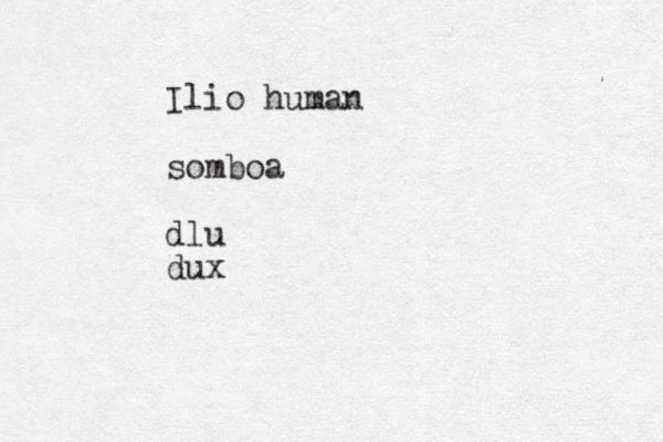 Ilio human somboa dlu dux 