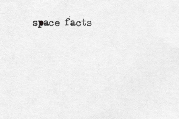 space facts 