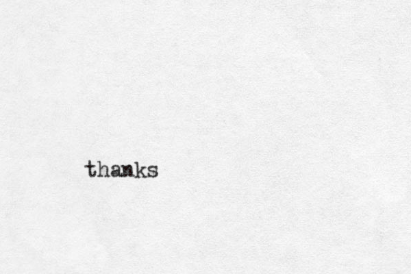 thanks