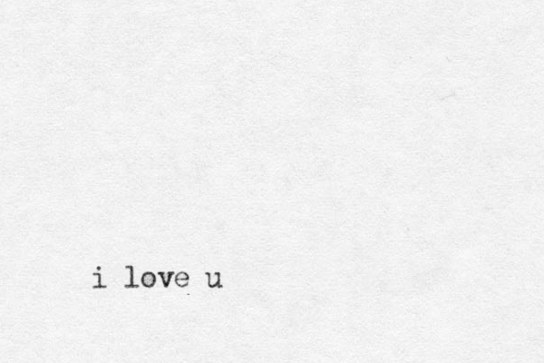 i love u