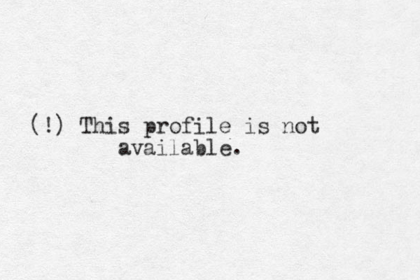 (!) This profile is not available.