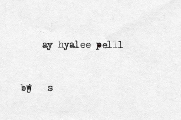 s w j by ay hyalee pelll 