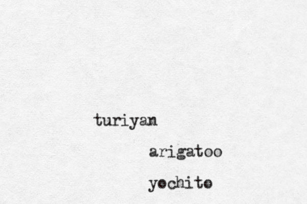 turiyan arigatoo yochito
