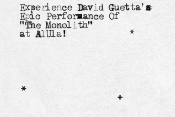 Experience David Guetta's Epic Performance Of "The Monolith" at AlUla! * * +