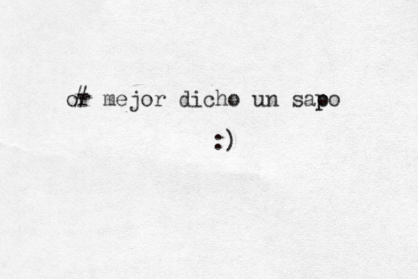 or mejor dicho un sao p po # :)