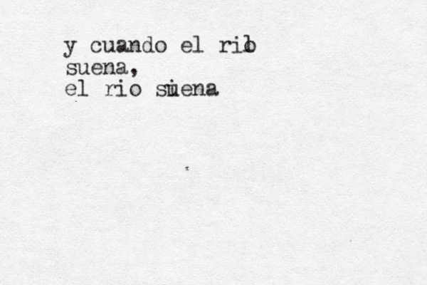 y cuando el ril o suena, el rio si uena