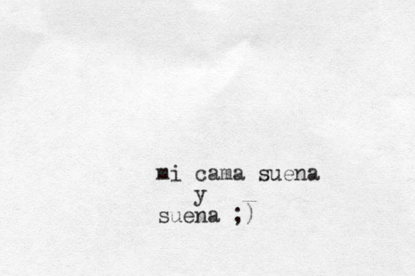 mi cama suena y suena ;)