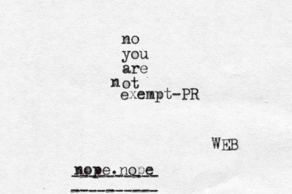 no you are ot n exempt-PR nope.nope WEB ---------- ----------