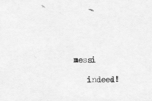 messi indeed!
