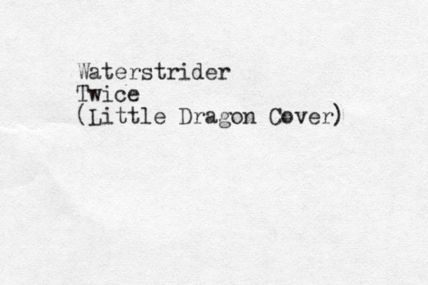 Waterstrider Twice (Little Dragon Cover) 
