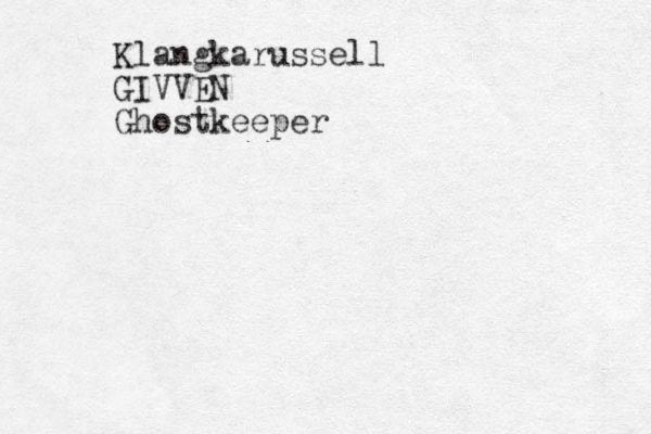 Klangkarussell GIVVEN Ghostkeeper