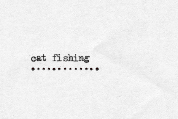 cat fishing .............