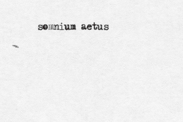somnium aetus