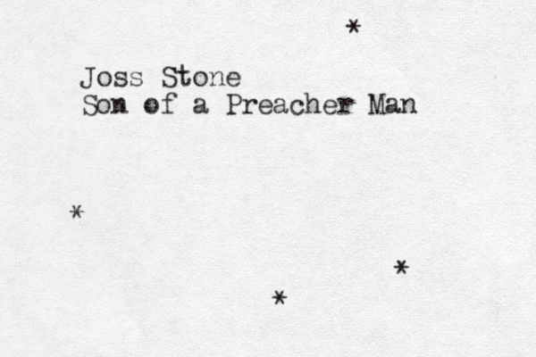 Joss Stone Son of a Preacher Man * * * * 