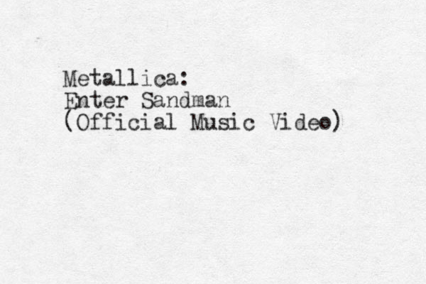 Metallica: Enter Sandman (Official Music Video) 