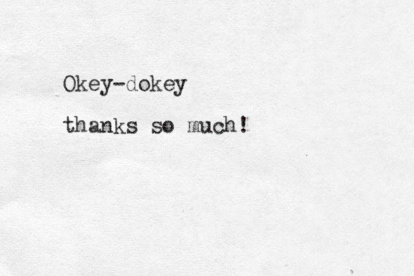 Okey-dokey thanks so much! 