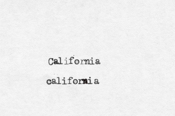 California a c lifornia 