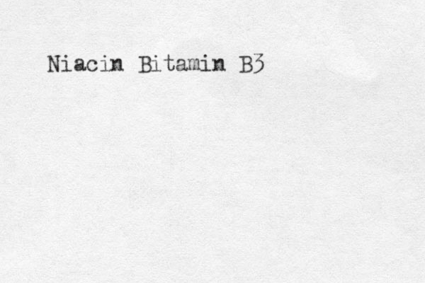 Niacin Bitamin B3