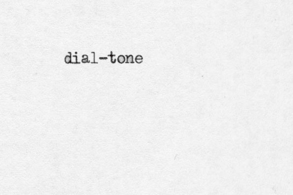 dial-tone