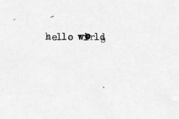 hello wirld s o o