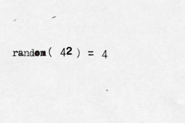 42 2 random ( ) = 4