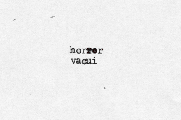 horror vacu