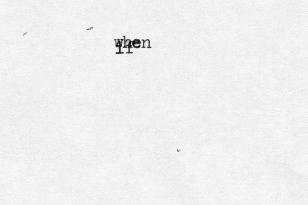if when