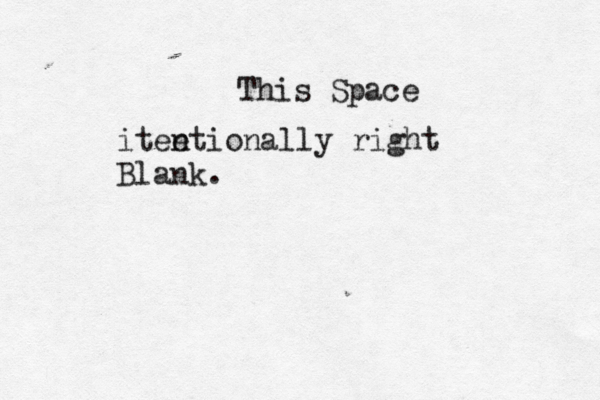 This Space itee ntionally right Blank.
