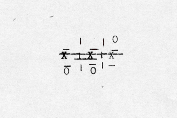 X X X X | | | | | | _ _ _ _ _ _ O O O ---____ --------