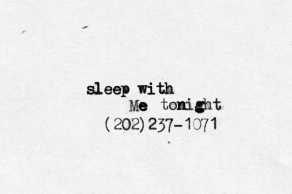 sleep with sleep with Me e e tonight n n g (202)237-1071