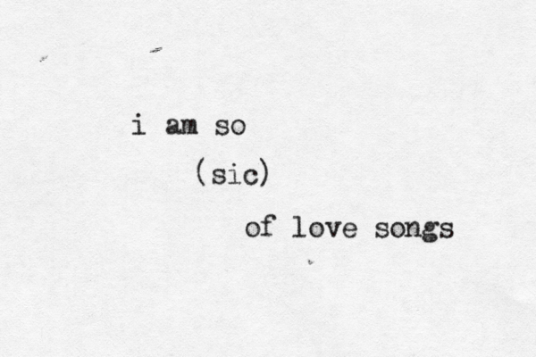 (si i am so of love songs