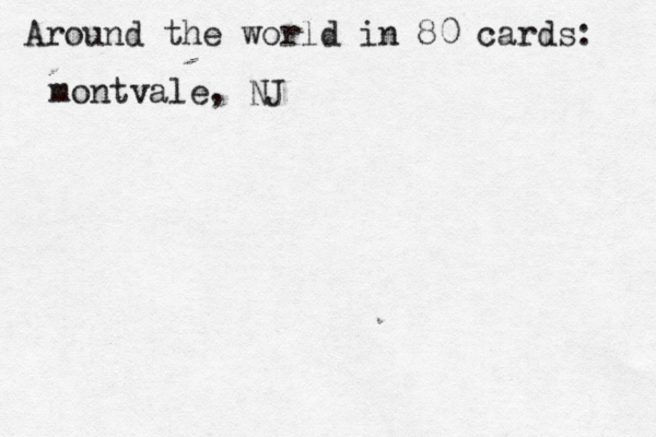 Around the world in 80 cards montvale, N