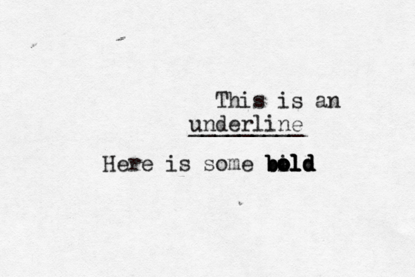 This is an underline _________ Here is some bold bold bold bi ol