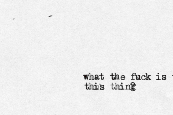 what the fuck is th thu is thing ?