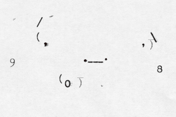 , , 0 ( ) --- / \ ( ) . . 9 8