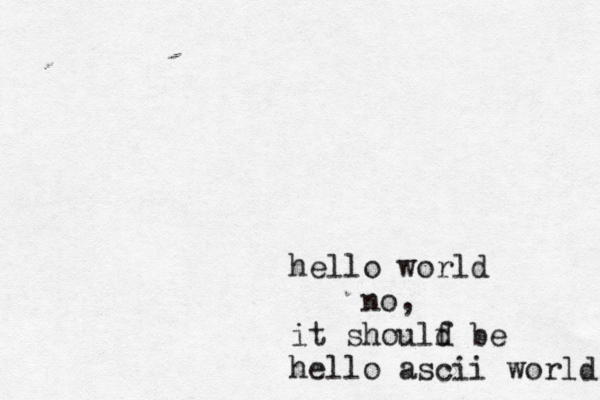 hello world åäö no, it shoulf d be hello ascii world